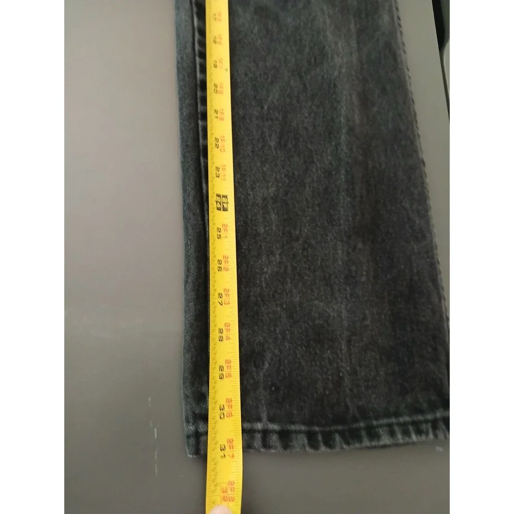 Wrangler Cowboy Cut Jeans Mens 31x30 Faded Black Denim Straight Leg